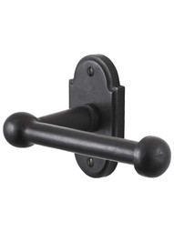 Solid Bronze Toilet Paper Holder with Arched-Plate.